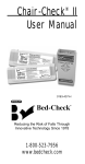 Chair-Check® II User Manual - Medical Technologies International