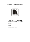 USER MANUAL - Audio General Inc.