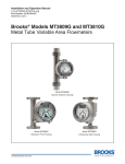Installation and Operation Manual for MT3809G Series