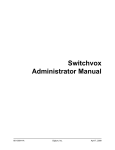 Switchvox Administrator Manual