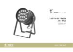 Led Par 64 18x3W 3in1 RGB LED PAR user manual