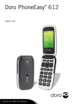 Doro PhoneEasy 612 Manual