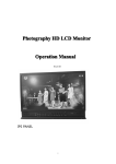 Photography HD LCD Monitor Operation Manual