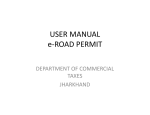 USER MANUAL e-ROAD PERMIT