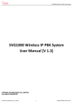 SVG1000 Wireless IP PBX System User Manual - stephen