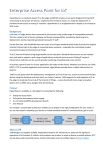 Enterprise Access Point for IoT