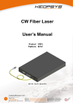 CW Fiber Laser User`s Manual