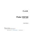 Fluke Corporation Fluke 125 Industrial ScopeMeter Manual