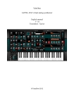 TubeOhm ALPHA- RAY virtual analog synthesizer English manual V