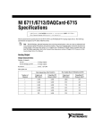 NI 6711/6713/DAQCard-6715 Specifications