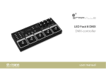 LED Foot 8 DMX DMX-controller user manual