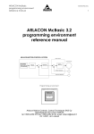 ARLACON McBasic 3.2 programming environment reference manual