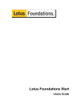 Lotus Foundations Start Users Guide