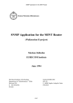 SNMP Application for the MINT Router (Walkstation II project)