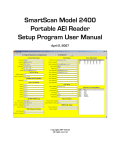 SmartScan Model 2400 Portable AEI Reader Setup Program User