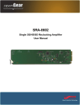 SRA-8602 User Manual