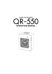 Seiko QR-550 User Manual