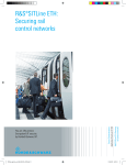R&S®SITLine ETH: Securing rail control networks