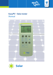 EazyPV - Solar tester Manual