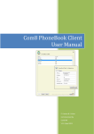 User Manual Com8 PhoneBook