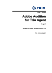 Adobe Audition for Trio Agent - Enghouse Interactive Partners