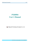 PXI8504 User`s Manual