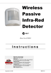Wireless Passive Infra-Red Detector