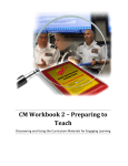 CM Workbook 2 – Preparing to Teach