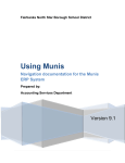 Munis User Manual - Fairbanks North Star Borough School District