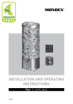 InstallatIon and oPeratIng InstructIons