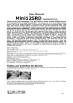 Mini125RD Online User Manual
