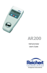 AR200 Automatic Digital Refractometer User Guide