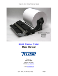 Mini 8 Thermal Printer User Manual