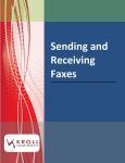 Sending and Receiving Faxes