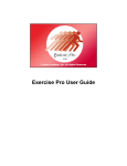 Exercise Pro User Guide