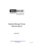 Registered Massage Therapy Reference Manual