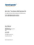 All-in-One™ first-strand cDNA synthesis kit user manual