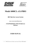 400 Clip Fast Access System User Manual, Accom