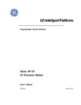 Series 90-30 I/O Processor Module User`s Manual, GFK