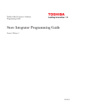 Toshiba Global Commerce Solutions Programming Guide