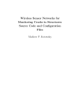 Wireless Sensor Networks for Monitoring Cracks in Structures