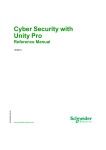 Cyber Security with Unity Pro - Reference Manual