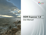 HDR Expose 1.0 User Manual