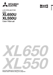 XL550U User Manual - Mitsubishi Electric Australia