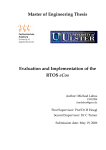 Master of Engineering Thesis Evaluation and Implementation of the
