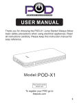 POD-X1 – User Manual - Montana Satellite Services
