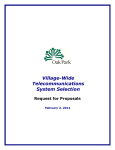 Village of Oak Park Telecom System RFP 01-03-14