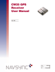 CW25 GPS Receiver User Manual