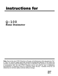 Q100 Noise Dosimeter User Manual
