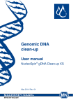Genomic DNA clean-up